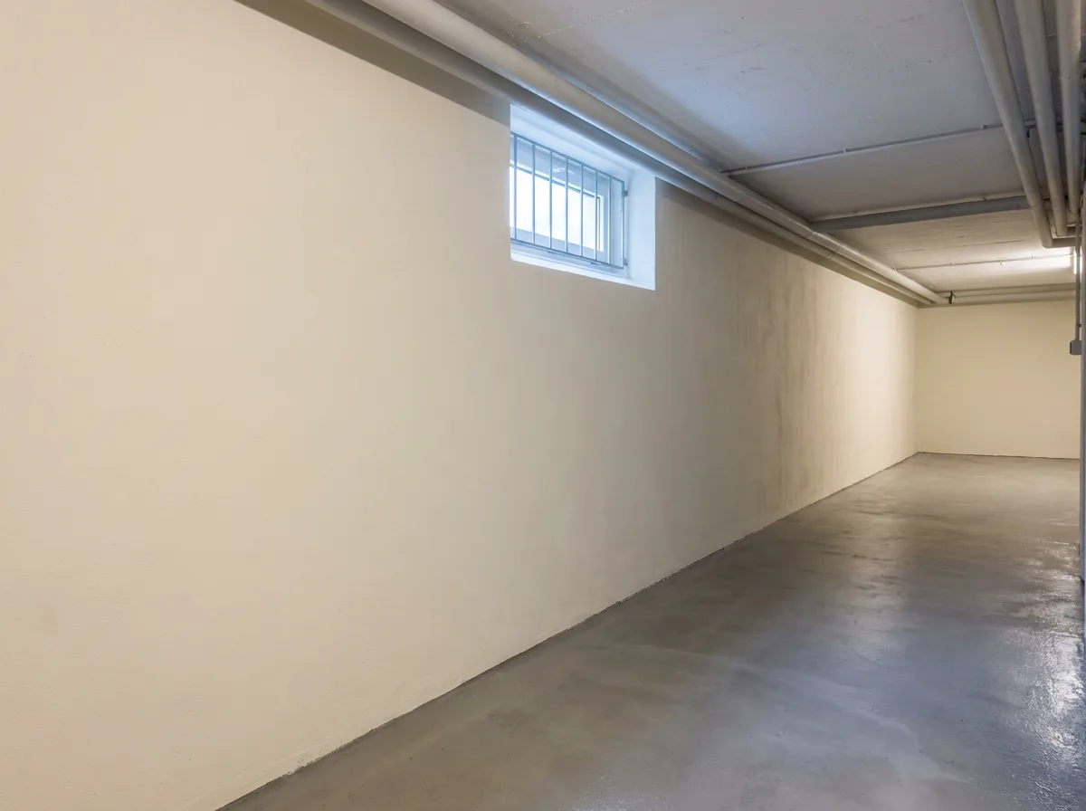 Kellerwand mit Salzausblühungen vor und nach der Abdichtung nachher